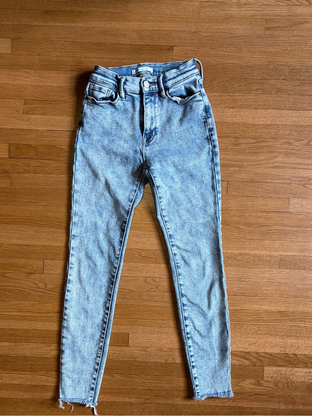 PacSun Y2K Acid Wash Grunge High Rise Indie Sleeze Jegging Jeans Size 23